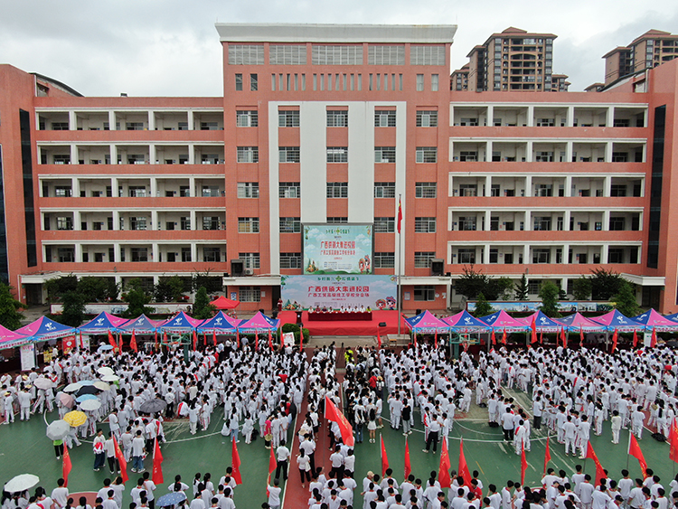 赶“供销大集”，赴“云端”购物 ——学校隆重举办“粽情端午 乡村振兴·广西供销大集”进校园活动